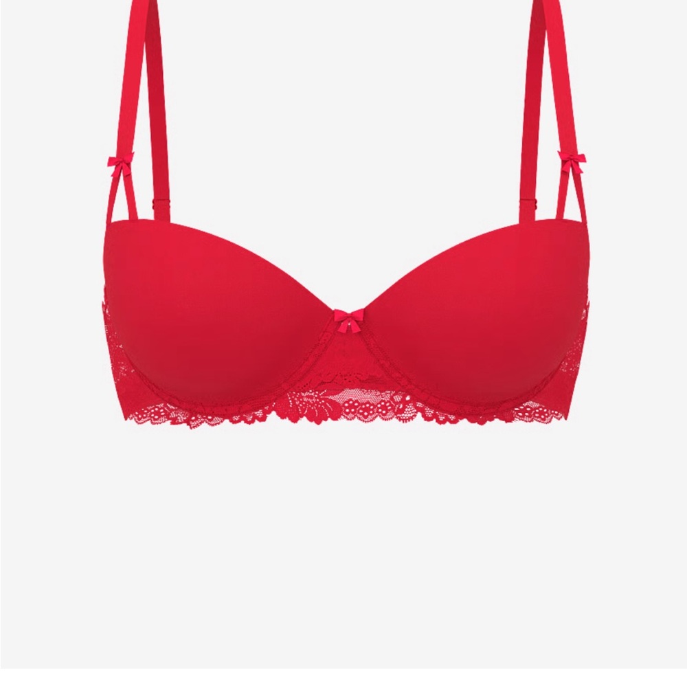 Victoria's Secret Vibrant Red Lace Bra